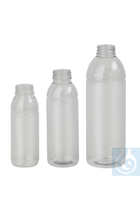 Weithals-Flasche PET 330 ml Glasklare, leichte Verpackungsflaschen mit weiter...