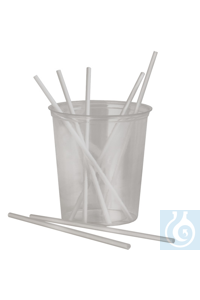 Trinkhalme PLA Ø 6x210 mm weiss Starre Trinkhalme aus PLA, einem Werkstoff,...