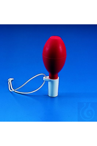 Universal Pipetten-Saugball rot/weiss praktischer Saugball aus rotem Gummi....