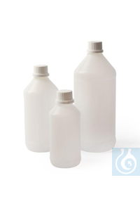Verpackungsflasche 50 ml, PE-HD Enghals-Flaschen mit schräger Schulter,...