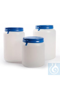 Dose mit Schnappdeckel 500 ml, PE-HD Robuste runde Dosen aus naturfarbenem...