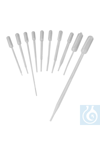 Pasteur-Pipetten PE-LD 3,0ml/144mm Pasteur-Plast Pipetten machen den Umgang...