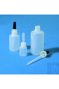 Pipettierflasche PE-LD 60 ml natur/durchscheinend, mit Pipettensauger aus...