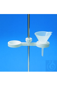 Trichter-Halter PP 1plätzig weiss, robust und korrosionsfest, geeignet für...