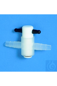 Reibhahnen PP/PTFE ø 6-8 mm Gehäuse aus Polypropylen, Küken aus Teflon®...