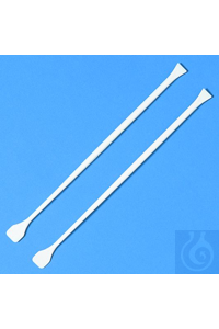 Spatel PP 245 mm weiss, mit beidseitig flachen Enden, zähelastisch und...