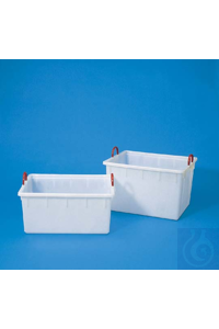 Behälter PE-LD 150 lt naturfarbig, mit oberem Rand und Verstärkungsrippen, 2...