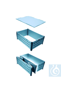 Palettenrahmen PE-HD 600x800x400mm, stan Der zusammensteckbare «euroframe»...