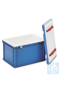 Kühlbox PE-HD 48 lt blau, Innenbehälter weiss. Isolation aus hochwertigem...