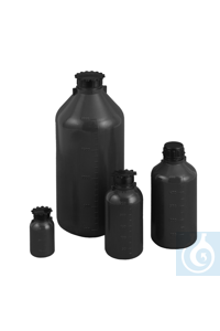 Hochschulterflasche PE-LD 50 ml grau, Schraubverschluss mit...