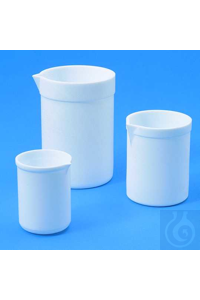 Becher PTFE 10 ml weisse, starke Ausführung, gut chemikalien- und...