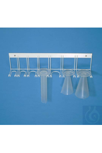 Hängeabtropfgestelle  570 mm weiss plastifiziert. Gesamtlänge 570 mm, mit 7...