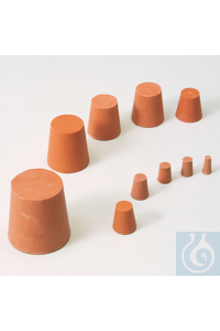Gummi-Stopfen NR ø 6x9 18 mm rot, weiche, gut dichtende Ausführung....