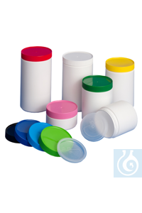 Verpackungsdose PE-HD 500 ml In attraktiver, zylindrischer Form. Farbe weiss....
