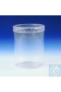 Vorratsdose PS 0,95 lt transparent, mit Stülpdeckel.
