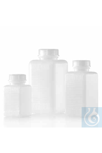 Viereck-Wh.-Flasche PE-HD 250 ml naturfarbig, viereckig, in formbeständiger...