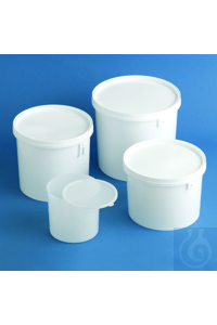 Verpackungsdose PE-HD 1,1 lt weiss, in fester Ausführung mit gut...