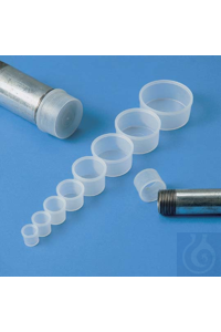 Gewindeschutzkappe PE-LD 9,5x14 mm elastisch, naturfarbig, mit flachem Boden...