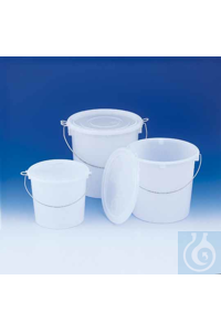 Verpackungseimer PE-HD 6 lt naturfarbig, mit gut schliessendem Schnappdeckel...