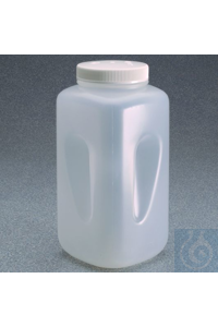 Weithals-Dose PP 4,2 lt natur/durchscheinend. Viereckige, raumsparende und...