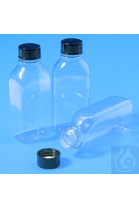 Mehrzweck-Flasche PVC 100 ml transp. in transparenter Ausführung. Mit dichtem...