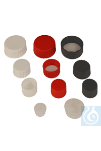 Schraubverschluss rot ø 13/21 mm Schraubverschlüsse aus PE-HD mit...