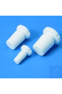 Schliffstopfen Teflon PTFE NS 14,5 weiss, gut chemikalien- und...