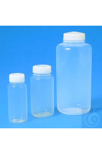 Weithals-Flasche FEP 125 ml naturfarbig/praktisch transparent, gute chemische...