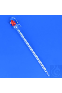 Ersatz-Glasbürette 10 ml:1/20 mit verstellbarem Nullpunkt
