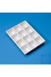 Lagerbehälter PS 305x405x65 mm weisse, tiefgezogene Ausführung mit glatter...