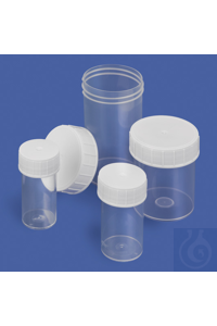 Versand-Röhrchen PP 40 ml transparent, mit flachem Boden und dicht...