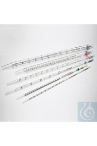 Serologische Pipetten PS 1 ml glasklar, mit gut lesbarer Graduierung, in...