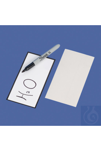 Selbstklebe-Etiketten 74x148 mm aus weisser PVC-Folie. Mit sehr gutem...