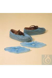 Schuh-Überzüge PE-LD 35 cm blau aus blauer, elastischer und glatter Folie,...