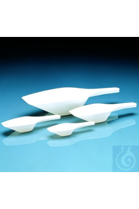 Mess-Schaufel PP 5 ml/82 mm weiss. Mit flachem, abgeschrägtem Ende und...