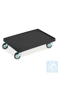 Transportroller 600x400mm ABS grau, gesc Aus dunkelgrauem ABS gefertigt. In...