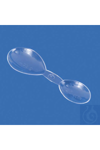 Doppellöffel PS 2,5/5 ml transparent mit inwendiger Inhaltsangabe
