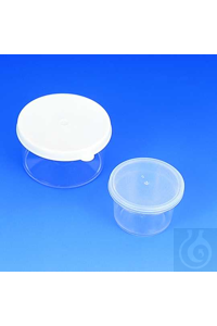 Einwegbecher PS 25 ml transparent, mit gut sitzendem Schnappdeckel aus PE....