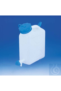 Wh-Kanister PE-HD 10 lt/Hahn PE-HD naturfarbig, starke Ausführung....