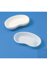 Nierenschale PP 250x140x40 mm weiss weiss. Tiefgezogene, glatte Ausführung...