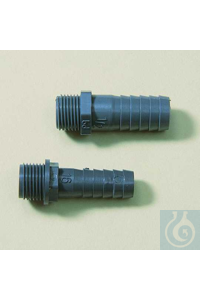 Schlauch-Tülle PP ½x13 mm Inkl. O-Ring-Dichtung aus Nitril. Mit Gasgewinde....