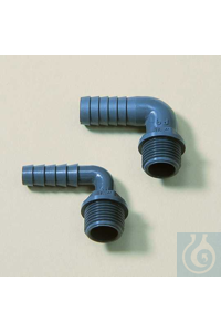 Winkelstück 90° PP ½x12 mm Inkl. O-Ring-Dichtung aus Nitril. Mit Gasgewinde....