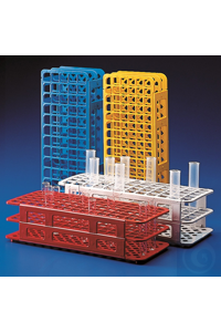 Reagenzglas-Gest. PP ø 13mm 6x15 w. robust, chemikalienbeständig. Aus...