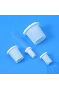 Manschette PTFE NS 14,5 weiss. Zum Aufstecken auf NS-Schliffe. Mit...
