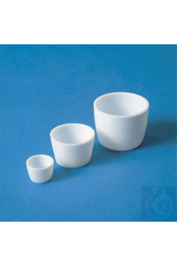 Tiegel PTFE 5 ml weisse, feste Ausführung, leicht gerundete Form, mit absolut...