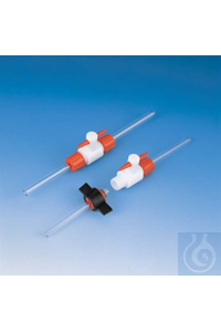 Reibhahnen PTFE ø 3 mm Gehäuse und Küken aus PTFE. Gut chemikalien- und...