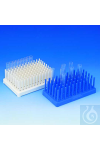 Reagenzglas-Gestell PP ø 10-13 mm raumsparend und nicht im Wasserbad...
