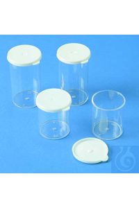 Tube PS 30 ml transparent, mit gut sitzendem Schnappdeckel aus PE....