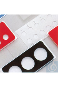 Objektträger Glas 3 x ø 14 mm für Immunfluoreszenz, Zellkulturen,...