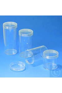 Verpackungsdose PS 60 ml transparent, feste Ausführung mit Schraubverschluss....